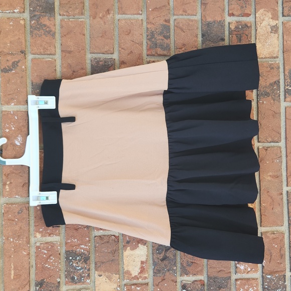 Karina Grimaldi black and tan mini skirt size small - Picture 2 of 7